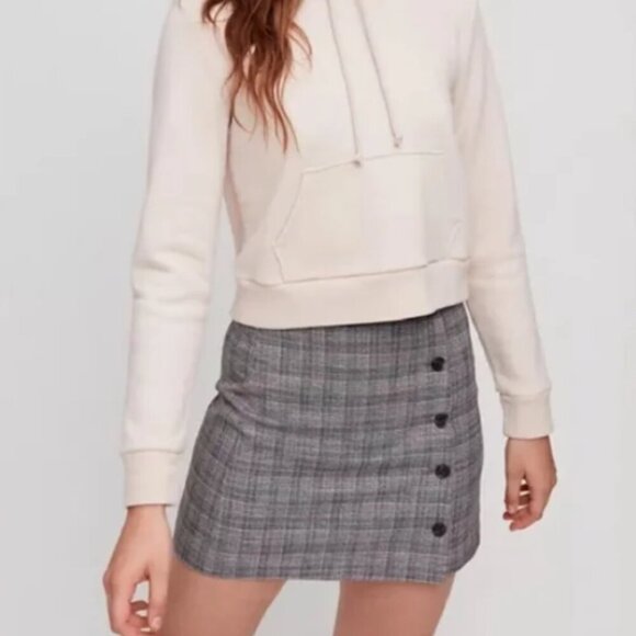 SUNDAY BEST | Aritzia Plaid Button-up Skirt | Sz. 8 - Picture 2 of 9